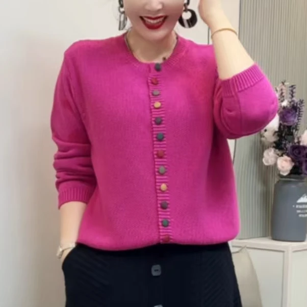 2025韩版宽松大码女装打底衫新款时尚减龄中年妈妈百搭春秋款小衫
