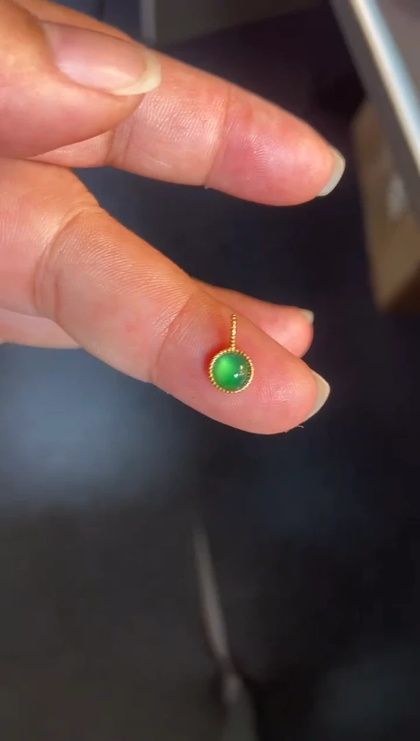 吊坠(不含链)银S925镶嵌翡翠1