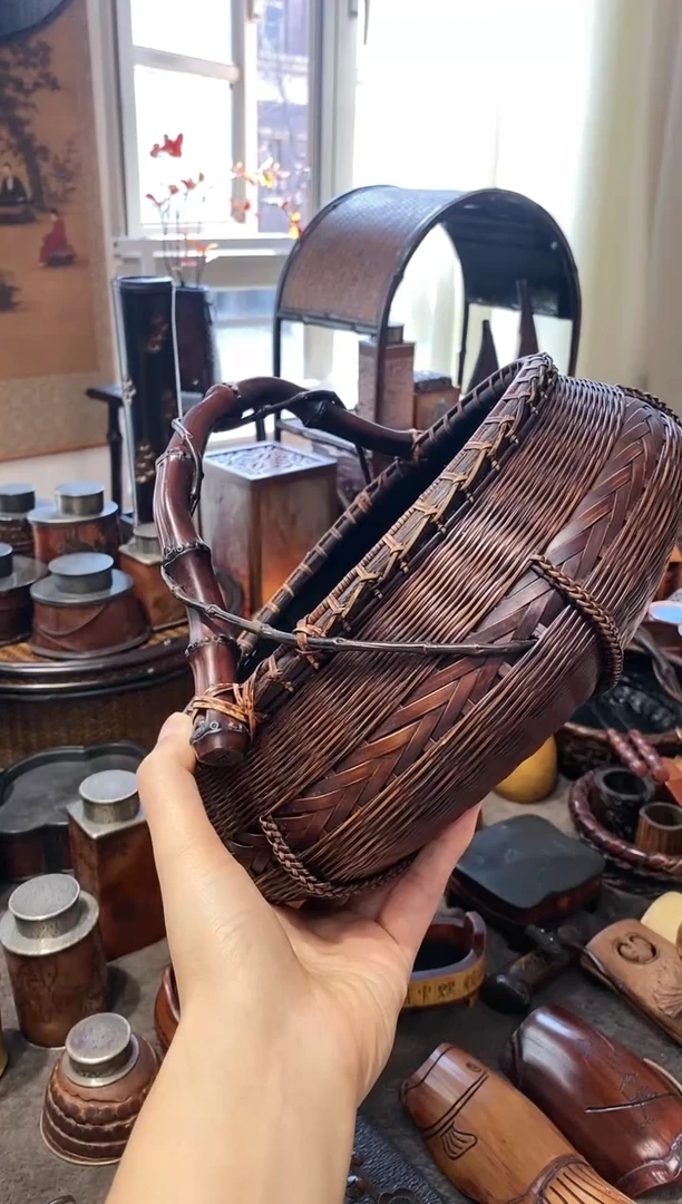 三*竹编精品款大碳筐