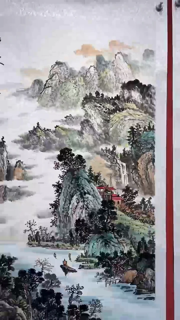 书法刘华亮山水四尺