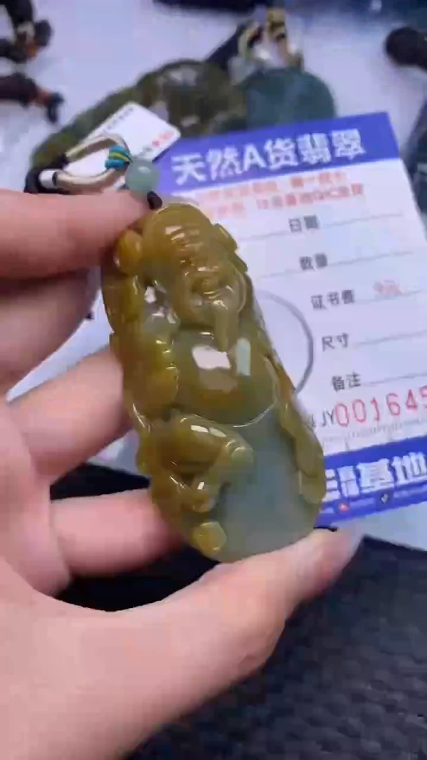 翡翠未镶嵌颈饰    6455