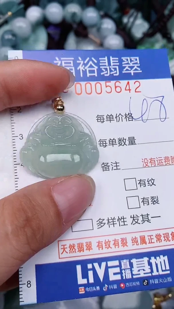 翡翠未镶嵌颈饰...0005642