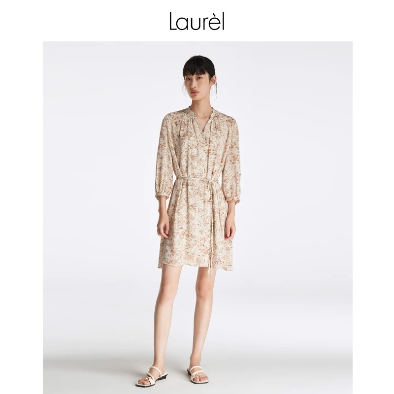 【晨粉专享】Laurel浪漫剪影时尚修身连衣裙LWL342Y10100