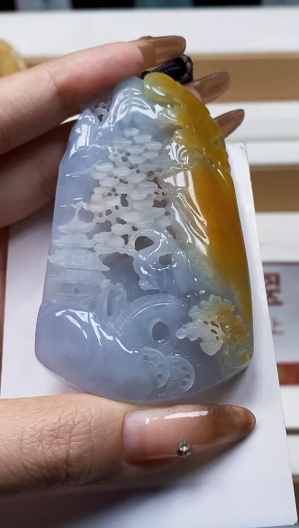 颈饰未镶嵌翡翠翡翠A货