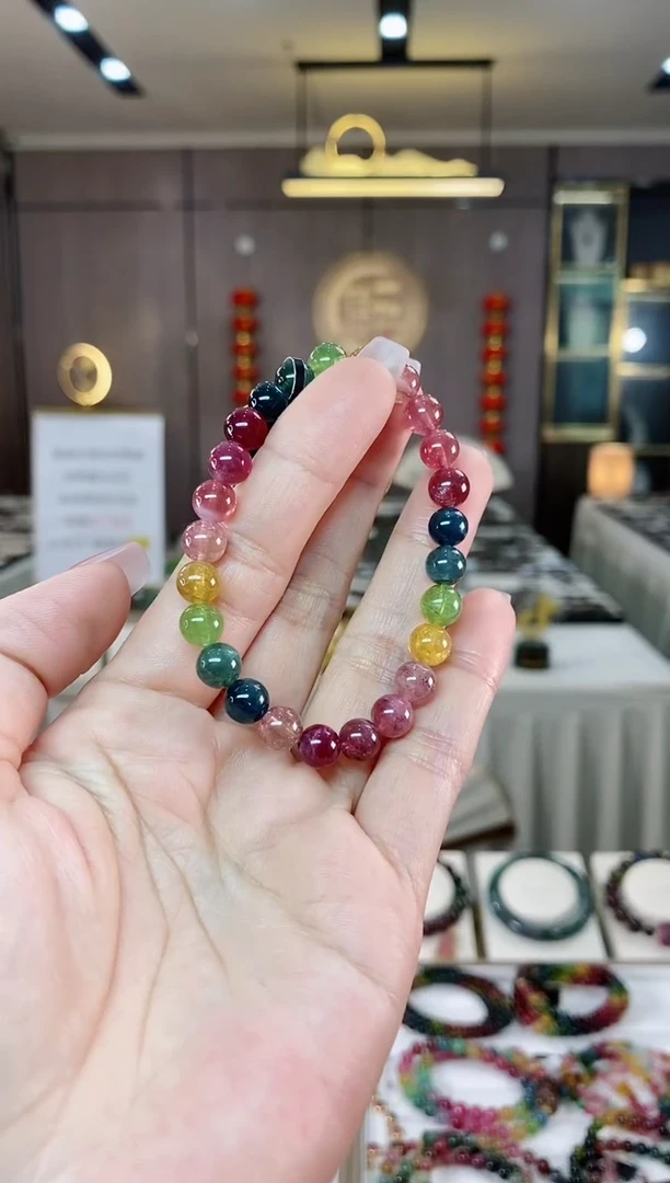 【闪购商品】碧玺单圈手串7mm+未镶嵌（多样性发一条）hon