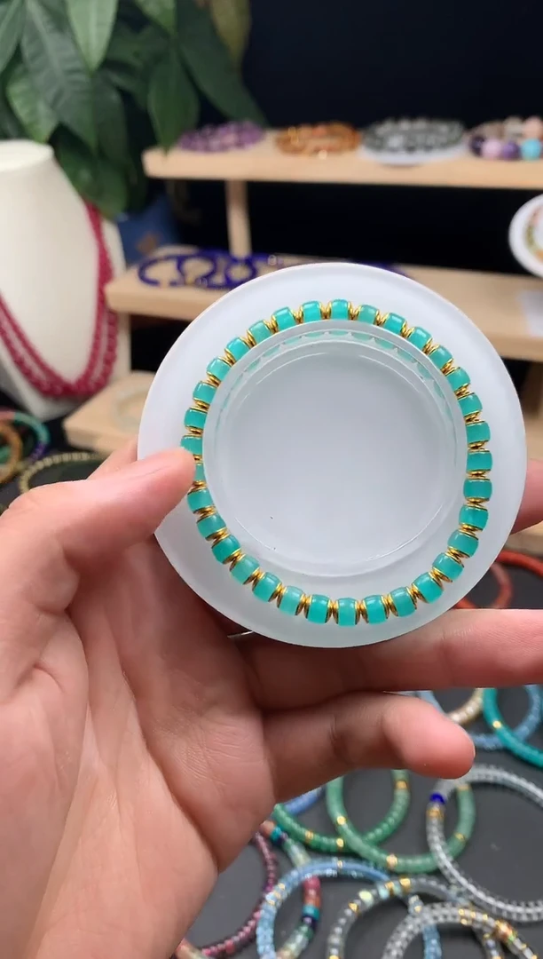 天然辰砂天然天河石汉堡手串