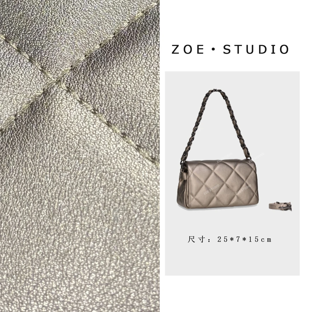 【佐伊甄选】GQ-8950-香槟金轻奢女士时尚复古气质简约腋下斜跨包