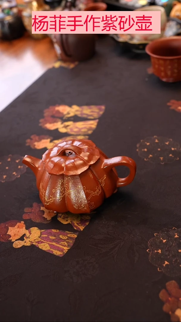 茶壶紫砂大红袍筋纹 玉兰  杨菲