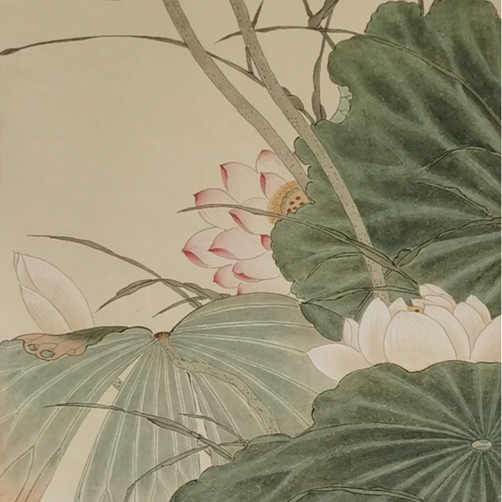 【辽拍】V250709-2-303《花鸟》（4.6平尺) 纸本镜片 dll1204