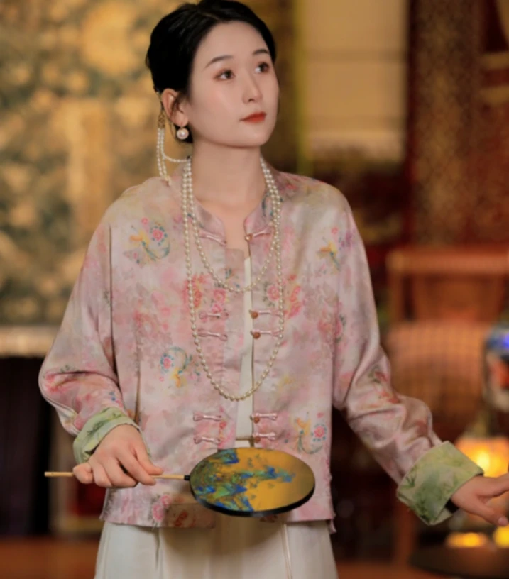 新中式夏款复古盘扣金标高级感气质百搭外套#007款