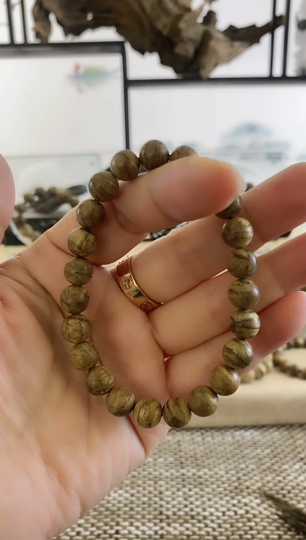 【闪购商品】沉香手串达拉干虎斑老料9+MM单圈