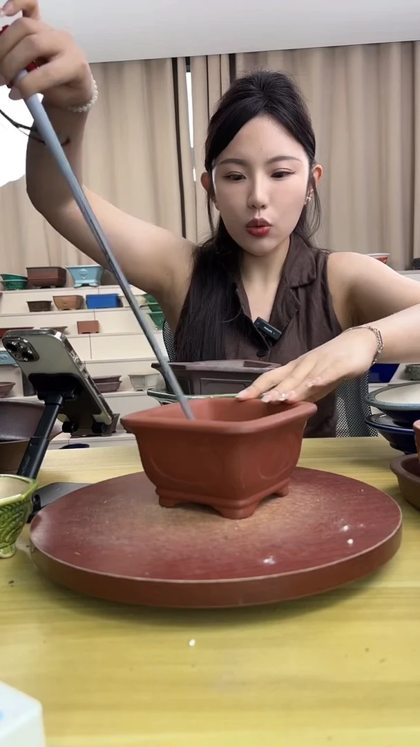 紫砂花盆紫砂花盆微瑕