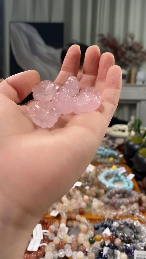 未镶嵌手链水晶粉水晶【发其一】