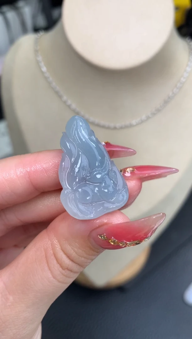 未镶嵌定制翡翠九尾狐