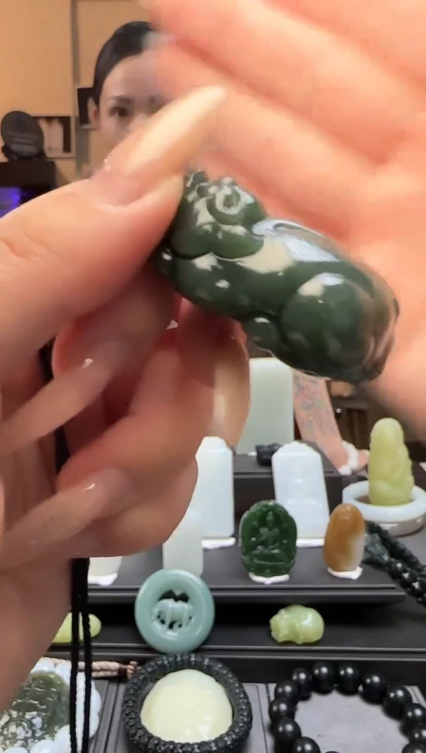 【闪购商品】和田玉且末蓝貔貅未镶嵌吊坠