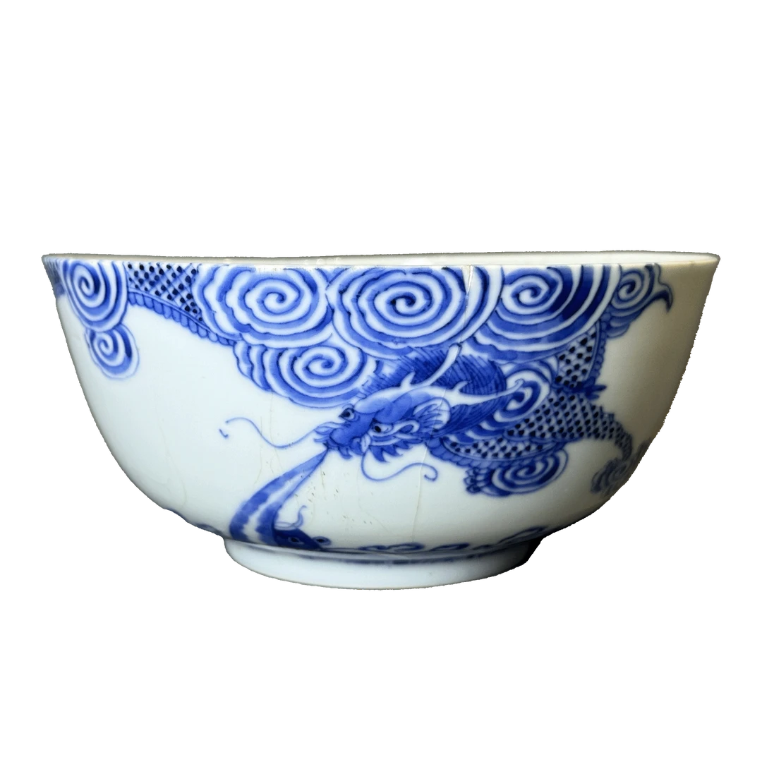 25021138t青花海水龙纹碗