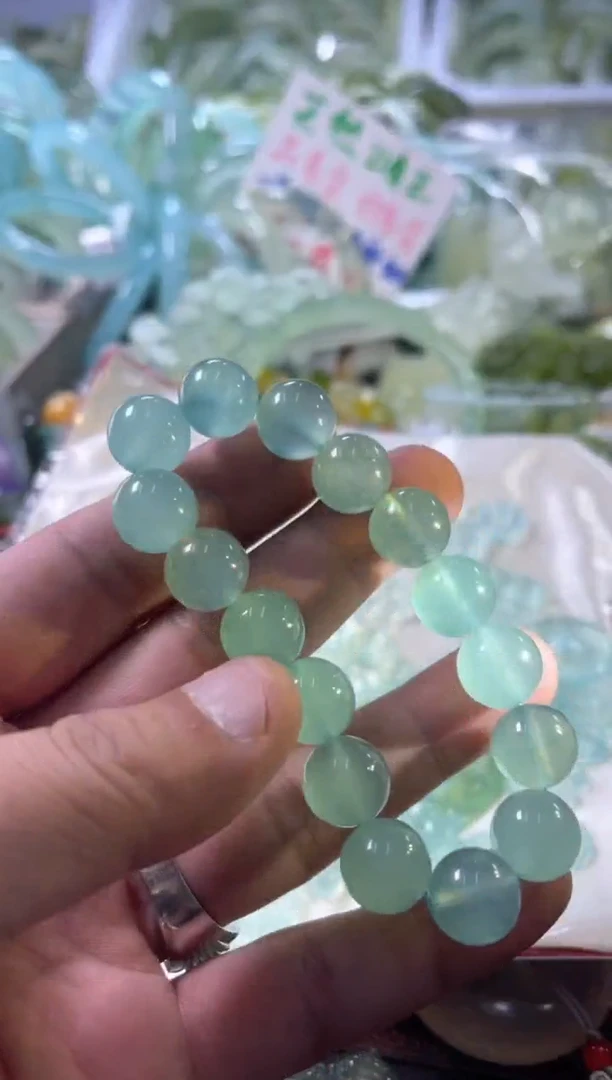 未镶嵌蛇纹石玉手串1