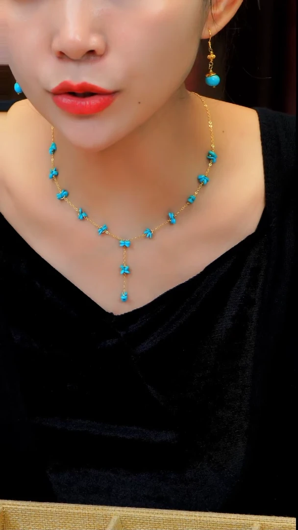 未镶嵌绿松石项链发货一件