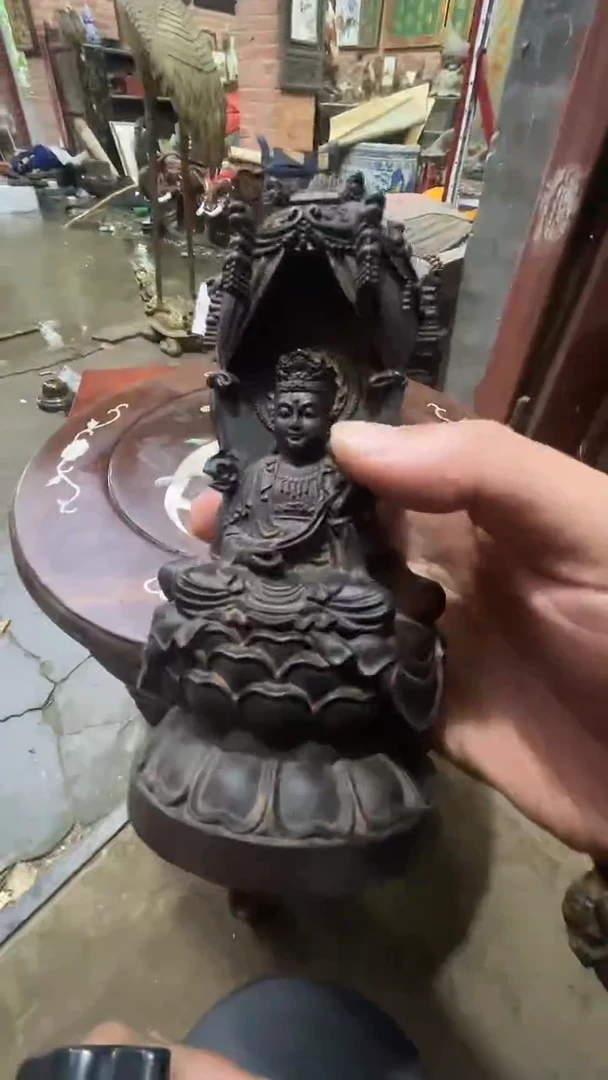 【闪购商品】木木雕新年快乐香木摆件