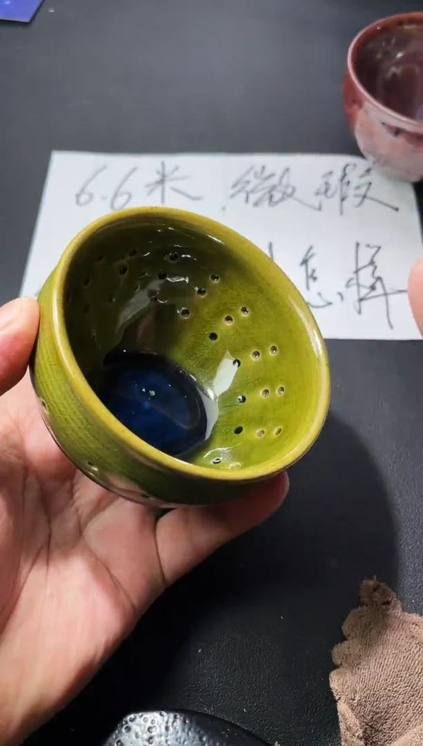 茶盏30（微瑕）叶紫建盏叶紫