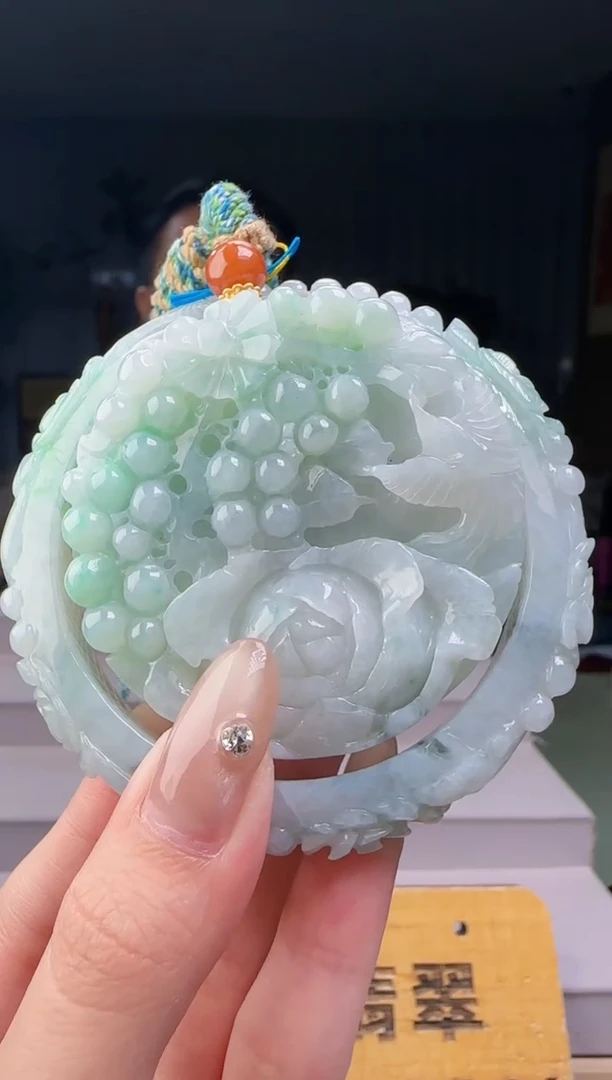 颈饰未镶嵌翡翠一套+底座CC@@WS50922095