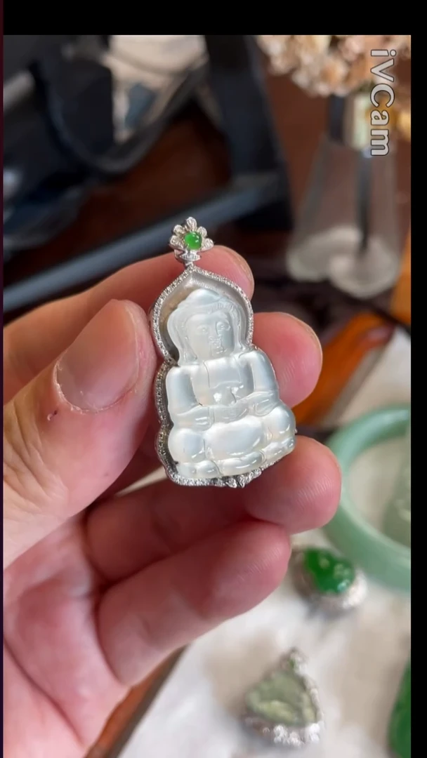 18K金镶嵌定制翡翠1888号