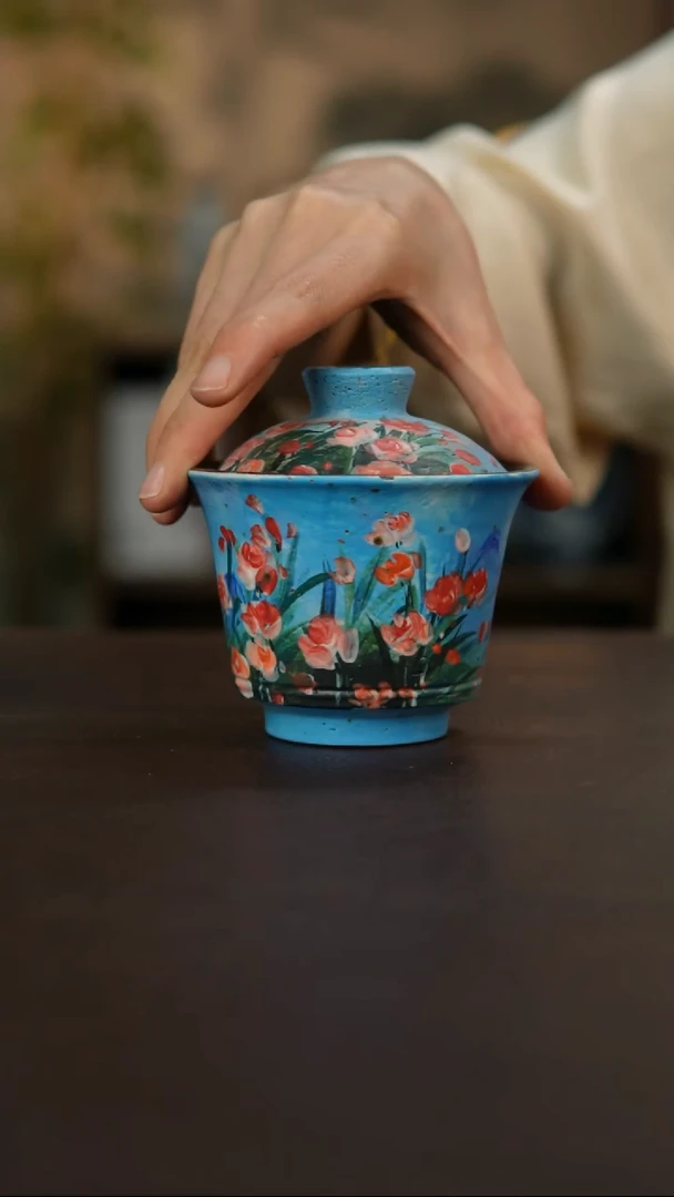 杯景德镇陶瓷杯碗柴烧多人