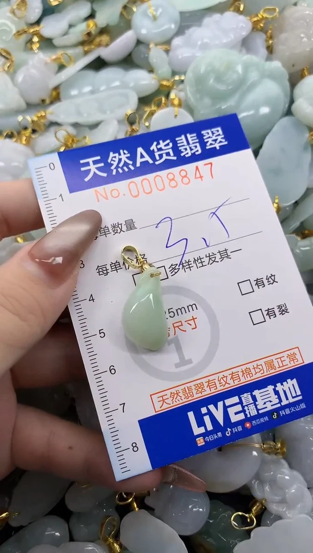 翡翠未镶嵌颈饰天然A货翡翠