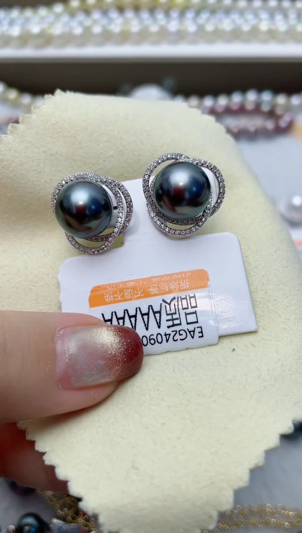 【闪购商品】海水珍珠耳饰银S925镶嵌W83