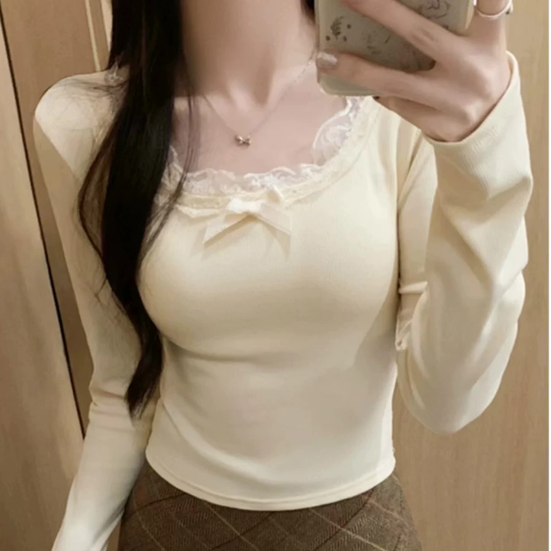 2025新款打底女秋冬季加厚韩系高级宽松上衣默认微瑕