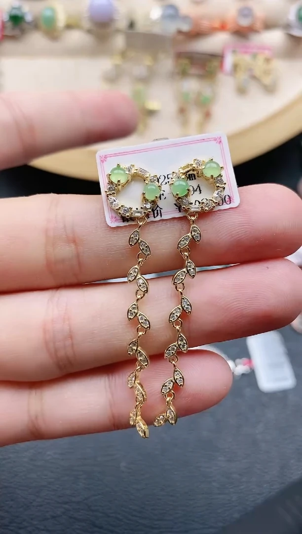 翡翠戒指银S925镶嵌1