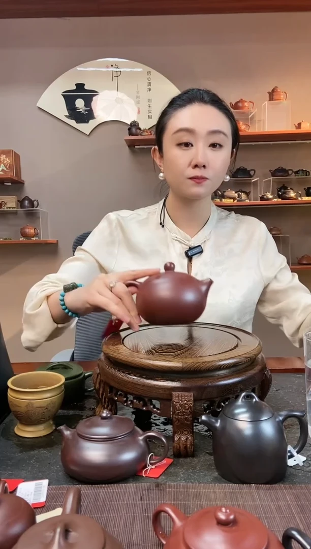 【闪购商品】紫砂茶壶大品卡盖西施 龙血砂