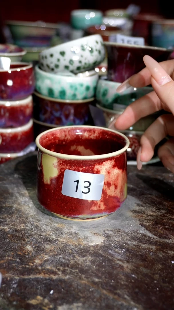 摆件精品窑变钧瓷茶器