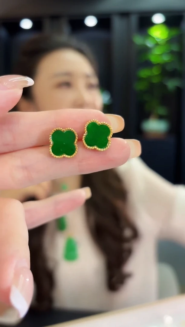 未镶嵌翡翠耳饰缅料A货/多样性发货/一件