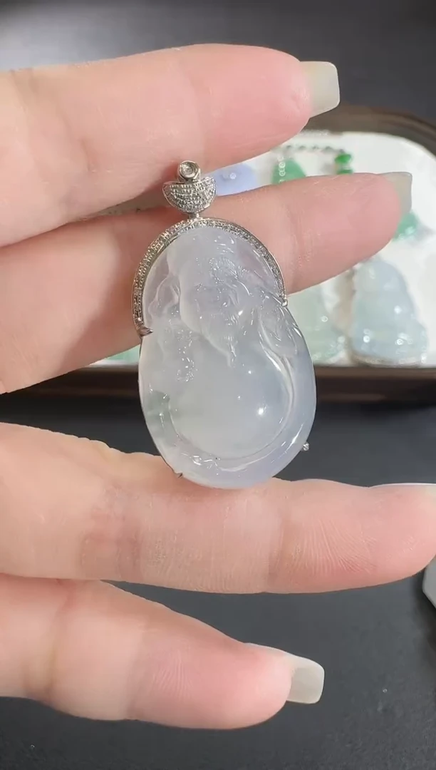 吊坠(不含链)未镶嵌翡翠【源头工厂】钻石镶嵌