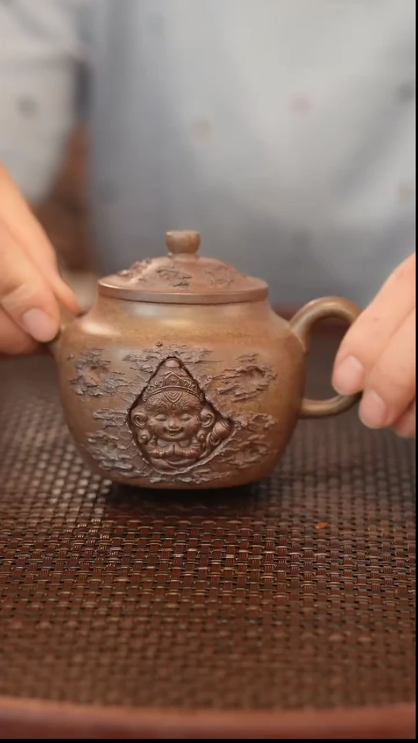 茶壶紫砂原矿手工制作180cc