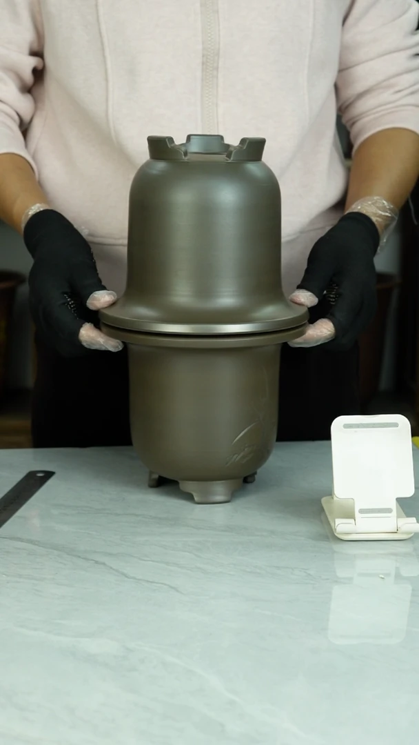 小金钟風*全手工制作高温烧制瑕