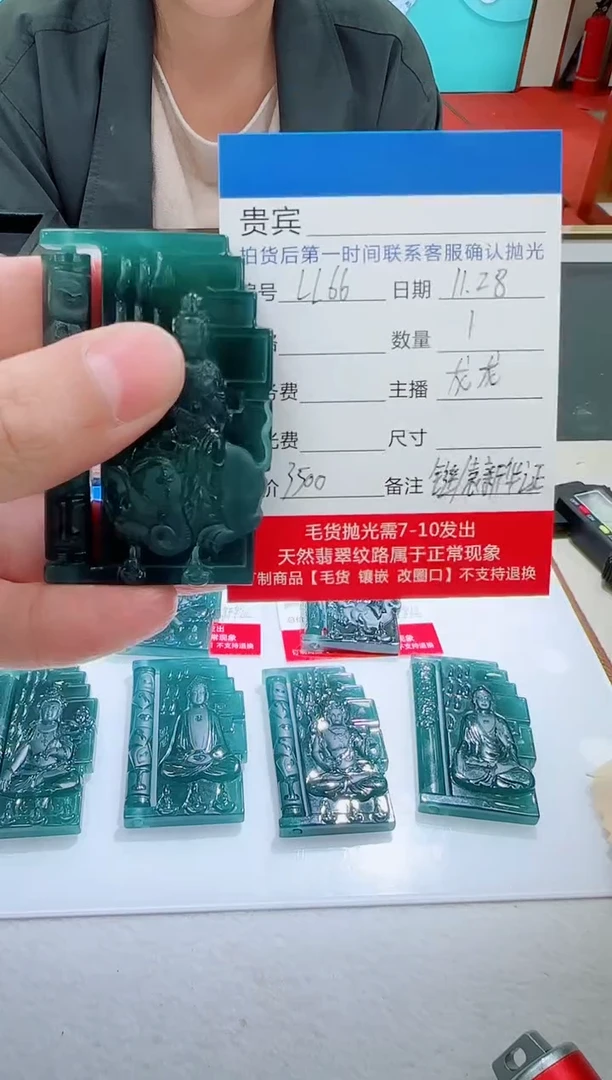 未镶嵌定制翡翠LL66翡翠吊坠赠珠链-多样性发其一