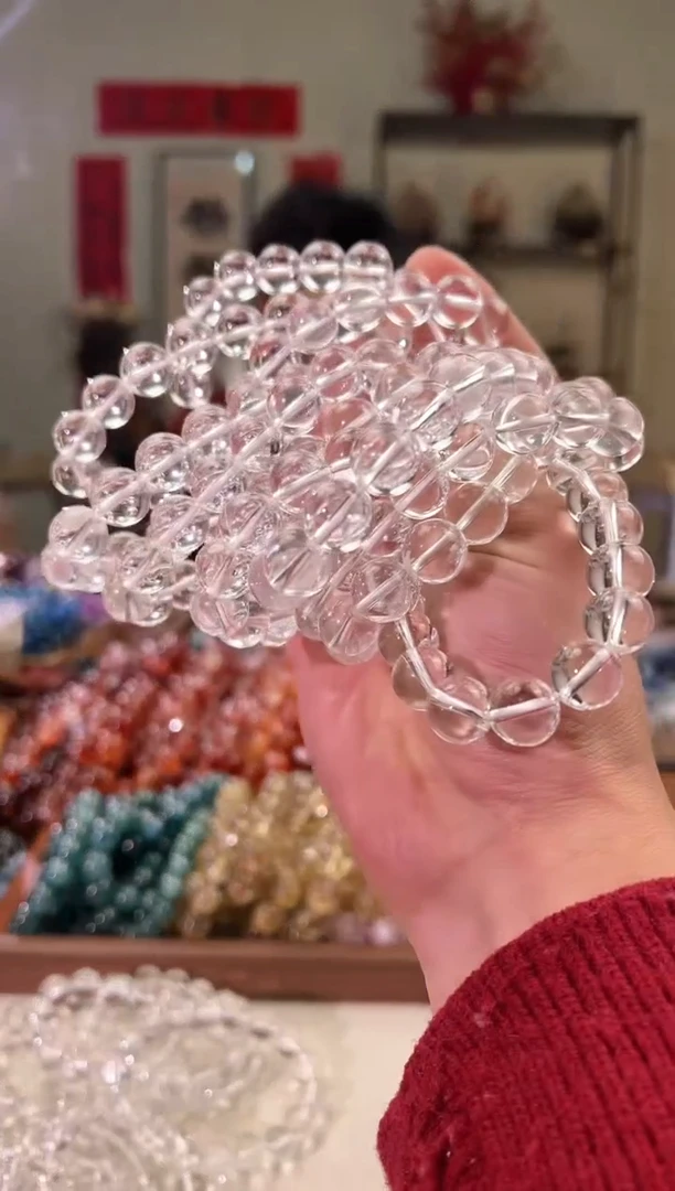 【闪购商品】水晶手串未镶嵌12+mm白水晶（多样性发其一）