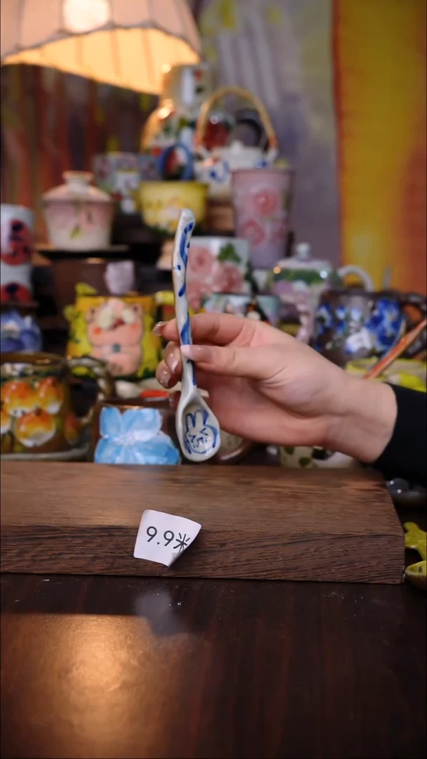 杯子陶泥垚手作 景德镇手工手绘陶瓷器物