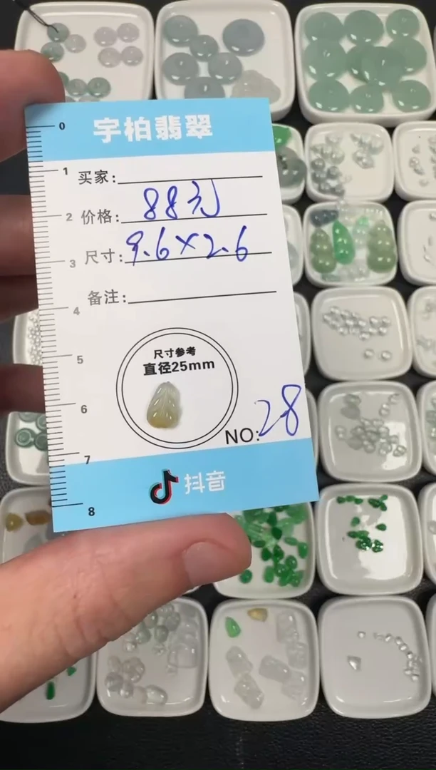 未镶嵌定制翡翠 天然A货翡翠+叶子028