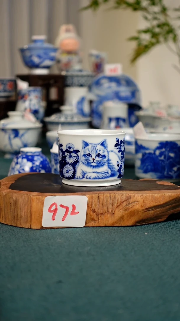 茶杯972全手工手绘茶器