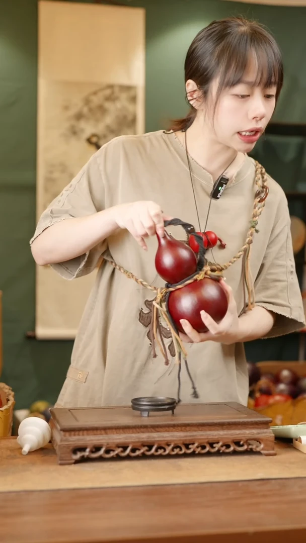 22号精品天然大漆酒葫芦一物一拍~