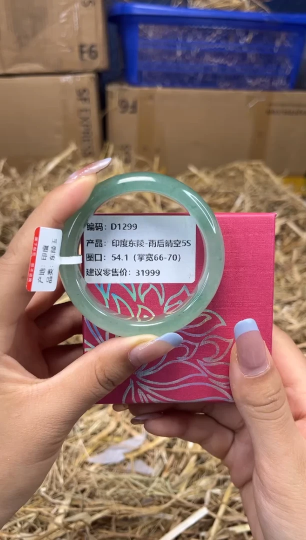 未镶嵌手镯石英质玉D1299-圈口54.1