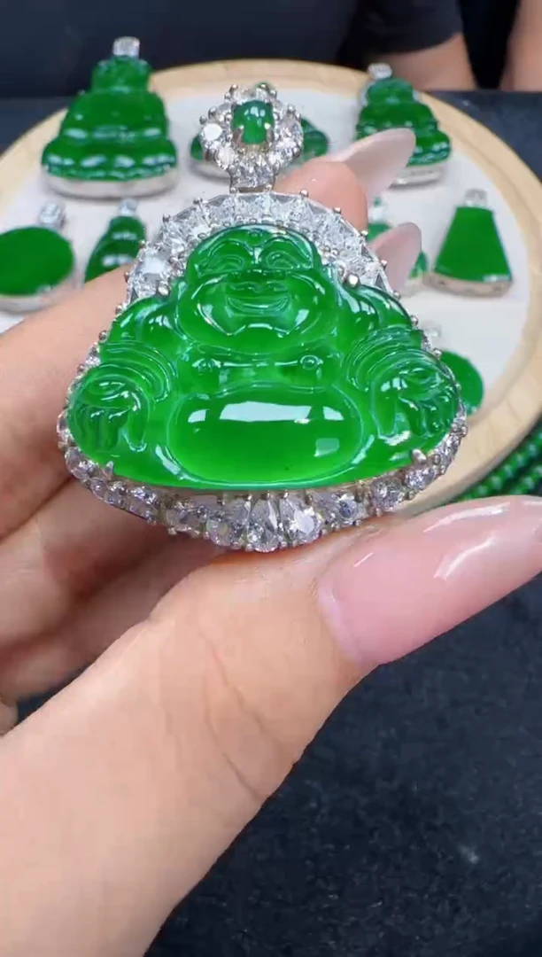 未镶嵌定制翡翠翡翠吊坠25