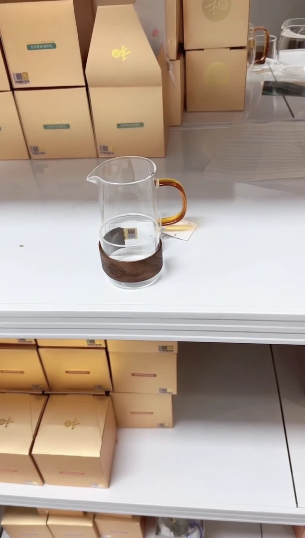 【闪购商品】@@禾器瀚然琥珀色+木纹杯一只