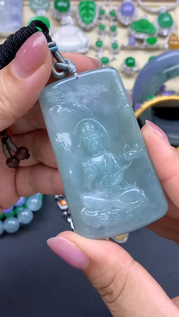 翡翠未镶嵌颈饰76-春日珠宝