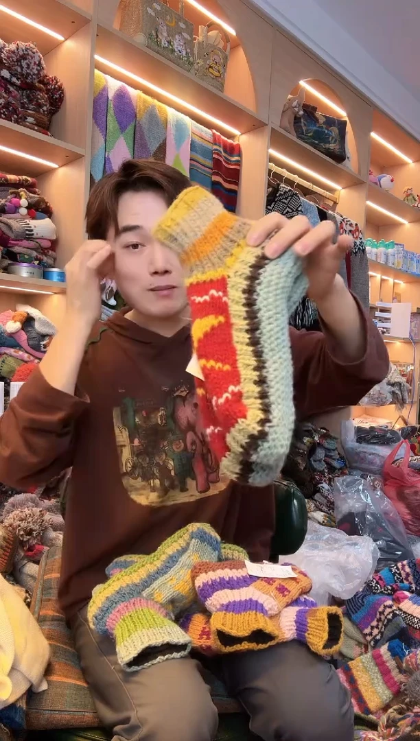 绵羊毛长**岁纯手工地板袜402