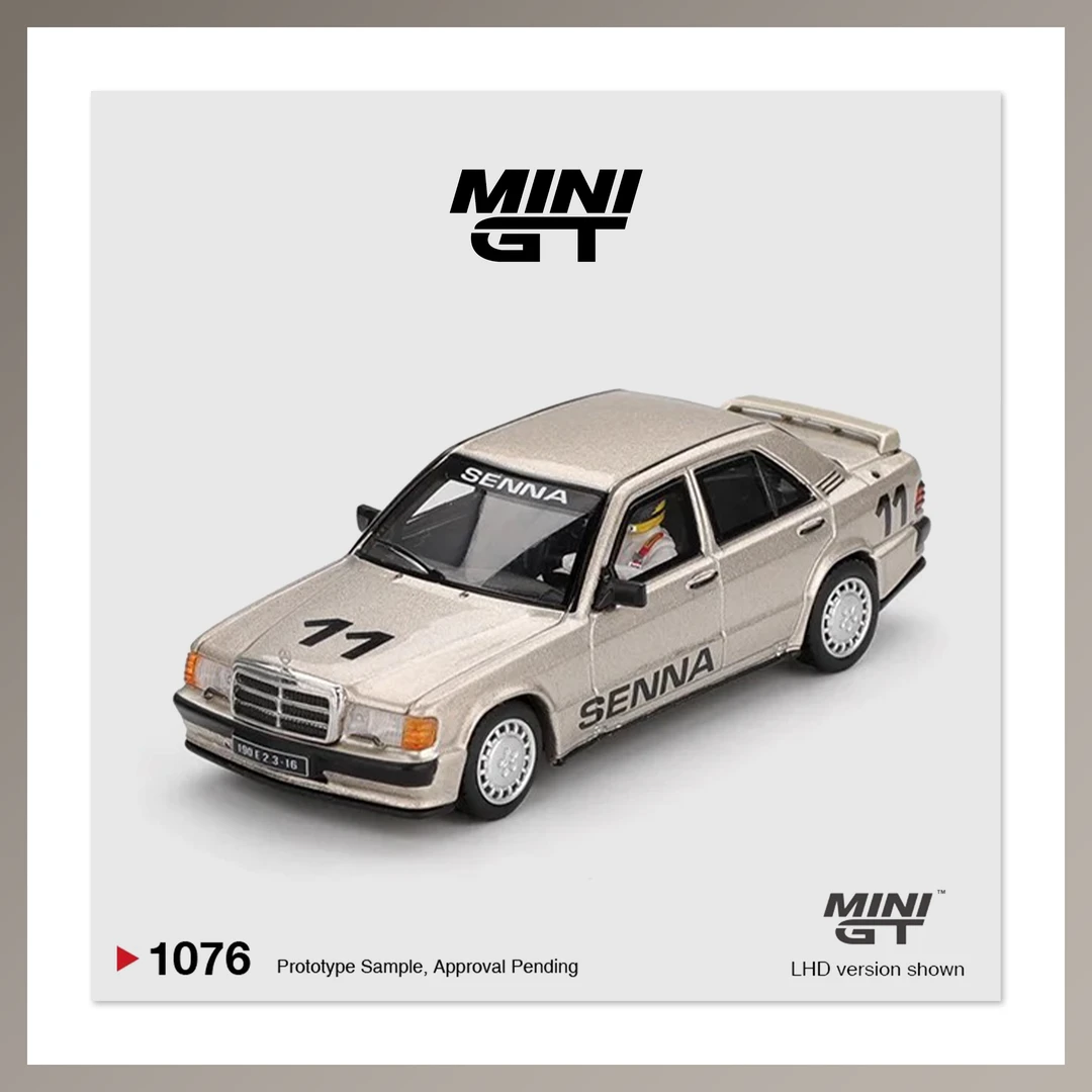 JMS【现货】MINIGT[1076]奔驰190E塞纳人偶纽格柏林 1:64合金车模