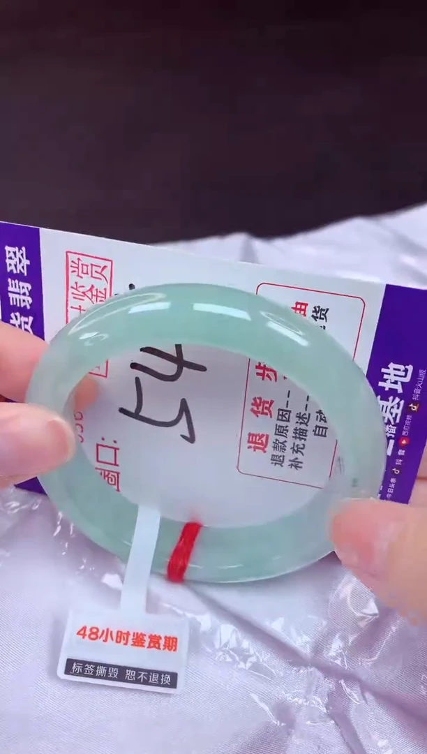 未镶嵌手镯翡翠54（48小时鉴赏期 ）